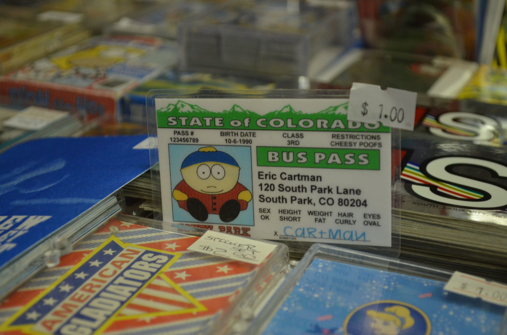Eric Cartman bus pass
